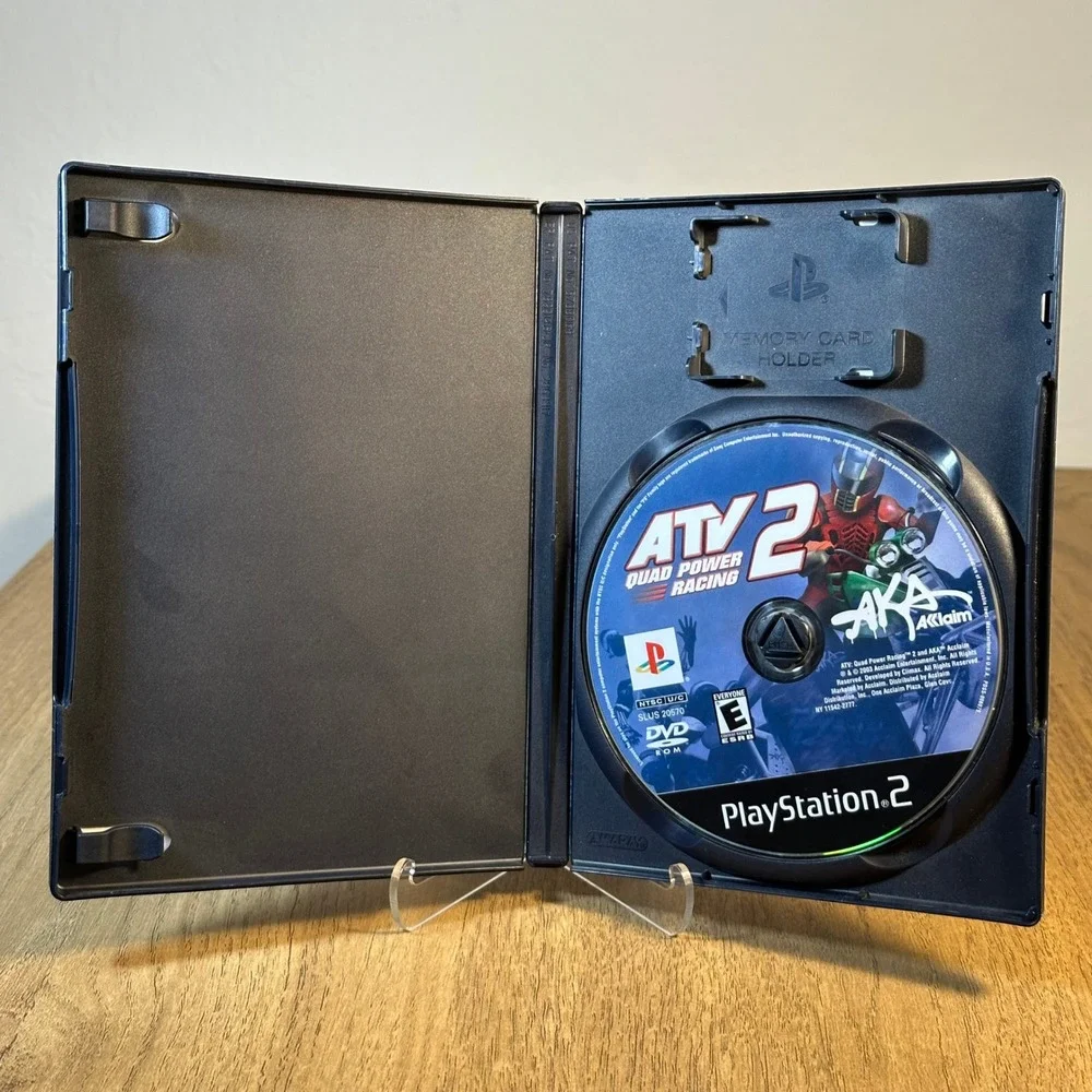 Acclaim ATV Quad Power Racing 2 PS2 TESTED Sony PlayStation 2 Black Good Racing